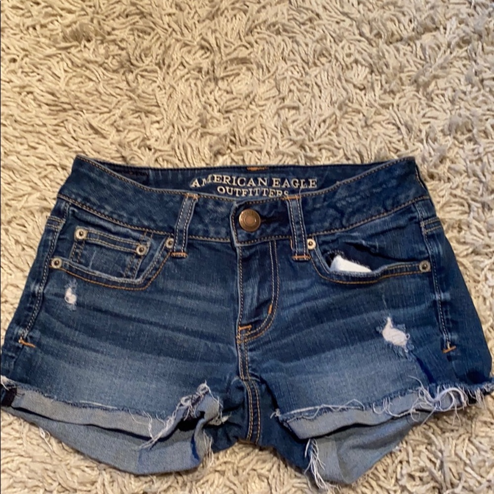 American Eagle Distressed Short Short